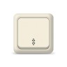 Переключатель проходной 1-кл. ОП Олимп 10А IP20 сл. кость UNIVersal Б-О0025