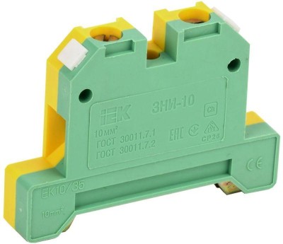 Зажим наборный ЗНИ-10PEN 10кв.мм (JXB-земля) IEK YZN20-010-K52