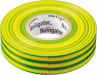 Изолента ПВХ 19мм (рул.20м) жел/зел. NIT-A19-20/YG Navigator 71115 Изолента ПВХ 19мм (рул.20м) жел/зел. NIT-A19-20/YG Navigator 71115