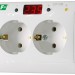 Реле напряжения CP-708 (однофазный; микропроцессорный; цифровая индикация напряжения; розеточный тип корпуса; для установки в монтажную коробку d60мм 150-300В 10А 1Z IP20) F&F EA04.009.008