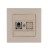 Розетка компьютерная CAT 5+гнездо Karea RIZZ крем Makel 88010035