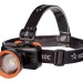 Фонарь налобный аккум. 10Вт Laser LED/ 1200мА.ч ABS пластик линза Френеля КОСМОС KOC531Lit
