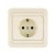Розетка 1-м СП Mimoza 16А IP20 с заземл. крем./крем. Makel 25028