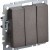 Выключатель 3-кл. СП BRITE ВС10-3-0-БрТБ 10А механизм бронза IEK BR-V30-0-10-K45