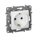 Розетка 1-м СП Etika 16А IP31 250В 2P+E с заземл. защ. шторки немецк. стандарт винтов. клеммы механизм бел. IEK 672222