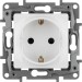 Розетка 1-м СП Etika 16А IP31 250В 2P+E с заземл. защ. шторки немецк. стандарт винтов. клеммы механизм бел. IEK 672222