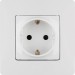 Розетка 1-м СП Etika 16А IP31 250В 2P+E с заземл. защ. шторки немецк. стандарт винтов. клеммы механизм бел. IEK 672222
