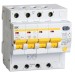 Выключатель автоматический дифференциального тока 4п C 10А 30мА тип AC 4.5кА АД-14 IEK MAD10-4-010-C-030