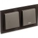 Рамка 2-м AtlasDesign Nature стекло мокко SE ATN320602