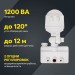 Детектор движения ДД 019 1100Вт угол обз. 120град. дальн. 12м IP44 черн. IEK LDD13-019-1100-002