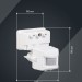Детектор движения ДД 019 1100Вт угол обз. 120град. дальн. 12м IP44 черн. IEK LDD13-019-1100-002