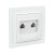 Розетка компьютерная 2-м СП Минск RJ45 бел. EKF ERK02-035-10
