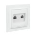 Розетка компьютерная 2-м СП Минск RJ45 бел. EKF ERK02-035-10
