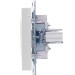 Розетка компьютерная 1-м СП Vesna механизм бел. LEZARD 742-0288-139
