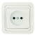 Розетка 1-м СП Mimoza 16А IP20 без заземл. бел./бел. Makel 12022