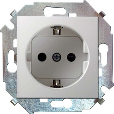 Розетка 1-м СП Simon 15 16А IP20 250В с заземл. Schuko защ. шторки винтов. клеммы механизм бел. Simon 1591443-030 Розетка 1-м СП Simon 15 16А IP20 250В с заземл. Schuko защ. шторки винтов. клеммы механизм бел. Simon 1591443-030