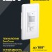 Детектор движения ДД 028 1200Вт угол обз. 140град. дальн. 9м IP20 бел. IEK LDD12-028-1200-001