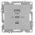Розетка LAVIN/KAREN USB + TYPE-C механизм сер. ARVIA 50 03 2000 304