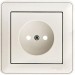 Розетка 1-м СП W59 16А IP20 без заземл. защ. шторки бел. SE RS16-151-18