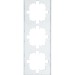 Рамка 3-м ZIMA горизонт. бел. LEZARD 704-0200-148