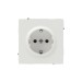 Розетка силовая KANT 2P+E защ. шторки бел. песок DKC 7010003