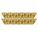 Знак "Молния" 50х50х50мм EKF an-1-03