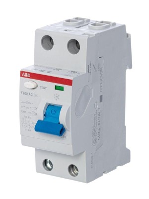 Выключатель дифференциального тока (УЗО) 2п 16А 10мА тип AC F202 ABB 2CSF202001R0160 Выключатель дифференциального тока (УЗО) 2п 16А 10мА тип AC F202 ABB 2CSF202001R0160