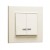 Выключатель 2-кл. СП Karea 10А IP20 с подсветкой крем. Makel 56010023