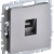 Розетка компьютерная СП RJ45 кат.6 BRITE РК11-БрС механизм сталь IEK BR-K10-2-K46
