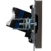 Розетка компьютерная СП RJ45 кат.6 BRITE РК11-БрС механизм сталь IEK BR-K10-2-K46