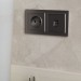 Розетка компьютерная СП RJ45 кат.6 BRITE РК11-БрС механизм сталь IEK BR-K10-2-K46