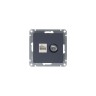 Розетка компьютерная + телевизионная 2-м СП AtlasDesign RJ45 кат.5E + TV механизм грифель SE ATN000789