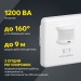 Детектор движения ДД 035 500Вт угол обз. 140град. дальн. 12м IP20 бел. IEK LDD12-035-500-001