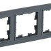 Рамка 3-м BRITE РУ-3-БрГ графит IEK BR-M32-K53