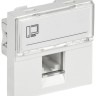 Розетка компьютерная 2мод. РКИ-20-00-П RJ45 кат.5E UTP механизм PRIMER IEK CKK-40D-RI2-K01