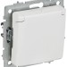 Розетка BRITE РСбш10-3-БрАБ 16А IP20 с заземл. защ. шторки с крышкой механизм арктич. бел. IEK BR-R16-16-K91