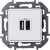 Устройство зарядное Inspiria с 2-мя USB разьемами A и C 240В/5В 3000мА бел. IEK 673760