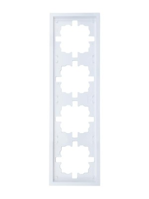Рамка 4-м ZIMA горизонт. бел. LEZARD 704-0200-149