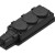 Колодка удлинителя 3-м MultiSet 16А 250В IP44 с заземл. каучук черн. SE MST4103BK