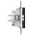 Розетка SKANDY 10А без заземл. без защ. шторок SK-R02Bl черн. IEK SK-R10-10-K02