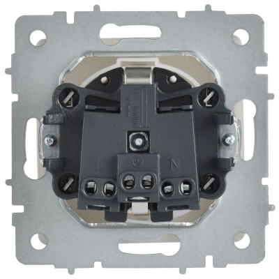 Розетка BRITE РСбш10-3-44-БрАБ 16А IP44 с заземл. защ. шторки с крышкой механизм арктич. бел. IEK BR-R16-16-44-K91