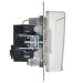 Розетка BRITE РСбш10-3-44-БрАБ 16А IP44 с заземл. защ. шторки с крышкой механизм арктич. бел. IEK BR-R16-16-44-K91
