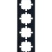 Рамка 4-м ZIMA горизонт. черн. бархат LEZARD 704-4200-149