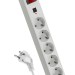 Удлинитель с сетевым фильтром 5х3м с заземл. 10А IP20 2.2кВт 2хUSB 3х0.75 с предохранителем КОСМОС FKsm3m-5g(W)USB