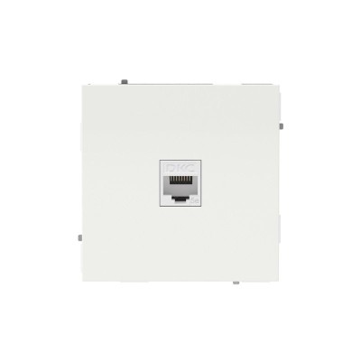 Розетка компьютерная 1-м KANT RJ45 кат.5E без шторки бел. песок DKC 7010663