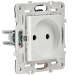 Розетка SKANDY 10А без заземл. без защ. шторок SK-R02W арктич. бел. IEK SK-R10-10-K01