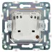 Розетка SKANDY 10А без заземл. без защ. шторок SK-R02W арктич. бел. IEK SK-R10-10-K01