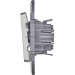 Переключатель 1-кл. Inspiria 10А IP20 250В 10AX механизм алюм. IEK 673652