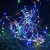 Гирлянда светодиодная "Разноцветные нити" 100LED 7м (4м+3м) мультиколор на солнечной батарее аккумулятор AA NI-MH 600мАч IP44 КОСМОС KOC_SOL196