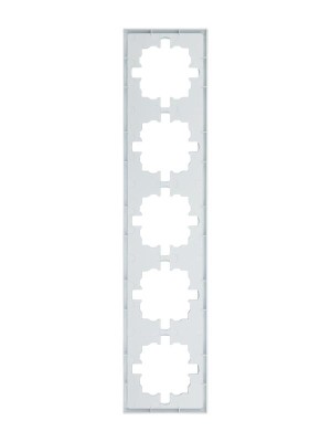 Рамка 5-м ZIMA горизонт. бел. LEZARD 704-0200-150